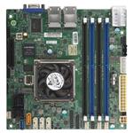 A2SDI mITX Atom C3758 (QAT, 25W, 8c@2,2GHz, akt.), PCI-E4,4GbE,4DDR4-2400,M.2,12sATA, IPMI~ 