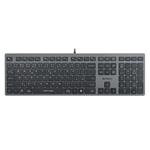 A4tech FX50, kancelářská klávesnice, CZ, šedá
