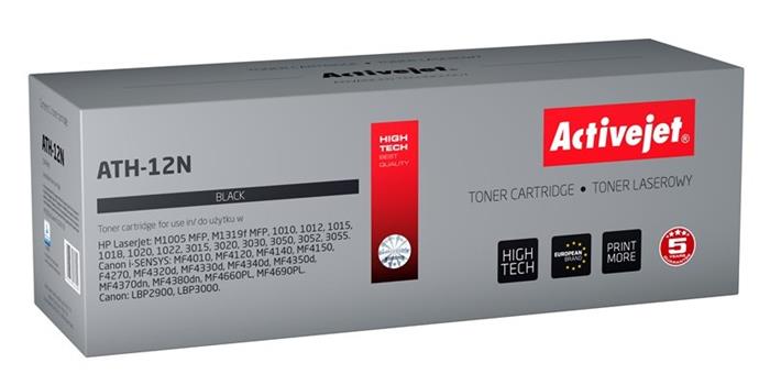 ActiveJet ATH-12N, náhrada za toner HP 12A, černý, 2000 stran, Q2612A