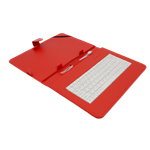 AIREN AiTab Leather Case 4, 10" pouzdro s klávesnicí, microUSB, CZ, červené