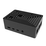 AKASA Maze Pro, hliníková skříň pro Raspberry Pi 4, černá