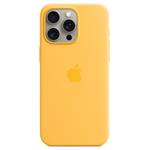 Apple silikonový kryt s MagSafe na iPhone 15 Pro Max – paprskově žlutý