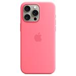 Apple silikonový kryt s MagSafe na iPhone 15 Pro Max – růžový