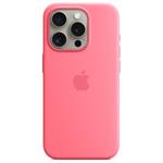 Apple slikonový kryt s MagSafe na iPhone 15 Pro – růžový