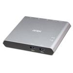 ATEN 2-Port USB-C Dock Switch s Power Pass-through 