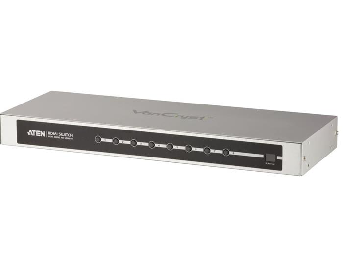 ATEN 8 port HDMI video switch, přenos na větší vzdálenosti do 20m, DO