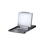 ATEN CL5708IM 8-Port PS/2-USB VGA 17" LCD KVM over IP Switch with Daisy-Chain Port and USB Peripheral Support 