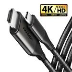 AXAGON kabel USB-C -> HDMI 2.0a, 1.8m, černý