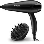 BaByliss D563DE fén, 2100 W, 2 rychlosti, 3 teploty, studený vzduch, s difuzérem, černý