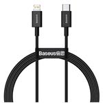 Baseus USB 2.0 rychlonabíjecí kabel z USB-C na Lightning, 20W, 1m, černý