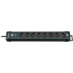 Brennenstuhl Extension socket Premium-Line 8-way black H05VV-F 3G1,5 (1951180100)