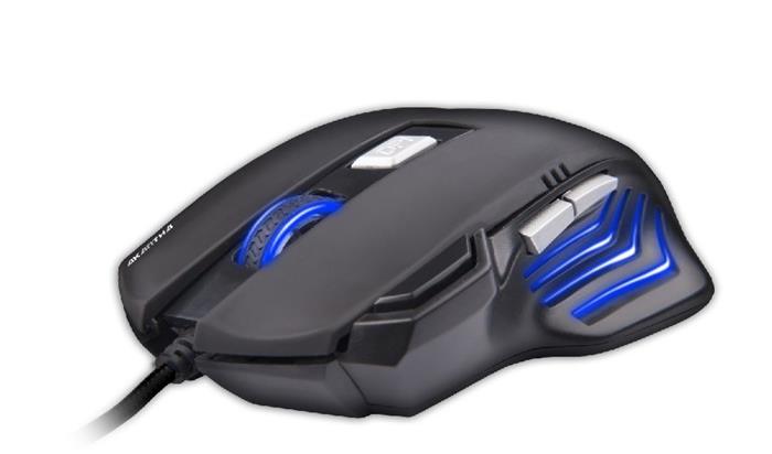 C-TECH AKANTHA, herní optická myš, 2400dpi, USB, modré podsvícení