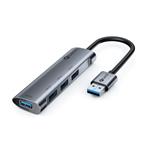 C-TECH HUB USB, UHB-U3-AL, 4x USB 3.0, hliníkové tělo