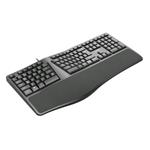 C-TECH KB-113E ergonomická klávesnice, USB, CZ, černá