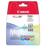 Canon CLI521 Pack C+M+Y pro IP3600/IP4600/MP540/620