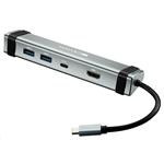 CANYON replikátor portů DS-3 4v1, 1xUSB-C PD 60W, 2xUSB3.0, 1xHDMI, 1xRJ45l