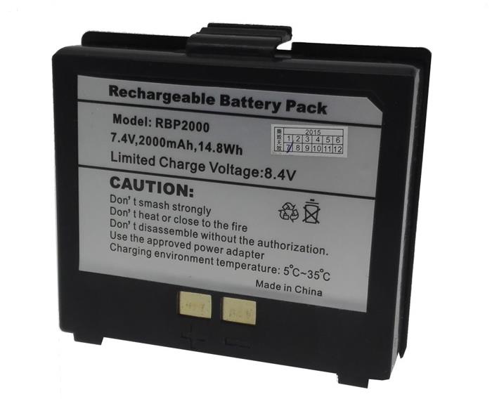 Cashino náhradní Li-ion baterie 2000mAh k přenosným pokladním tiskárnám PTP-II, PTP-III