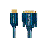 ClickTronic OFC DVI-HDMI kabel, DVI-D(M) - HDMI A(M), s ferity, 3m
