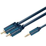 ClickTronic OFC Kabel jack 3,5M - 2x cinch(M), audio, 3m