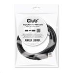Club3D propojovací DisplayPort 1.4 kabel, 2m, černý
