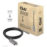 Club3D USB-C na HDMI 2.1 aktivní kabel, 3m, černý
