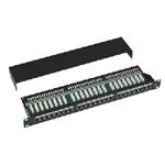 DATACOM Patch panel 19" STP 24 port CAT5E LSA 1U BK (3x8p) / VL