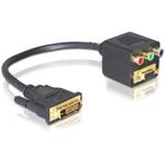 Delock Adaptér DVI 29 samec na  VGA + 3 x RCA samice