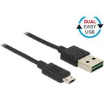 Delock kabel EASY-USB 2.0 Type-A samec > EASY-USB 2.0 Type Micro-B samec černý 1 m