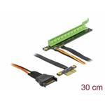 Delock Karta PCI Express Riser x1 na x16, s ohebným kabelem délky 30 cm