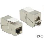 Delock Keystone Modul RJ45 jack > LSA Cat.6A sada 24 kusů