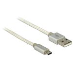 Delock kvalitní nabíjecí/datový micro USB kabel, 0.5m