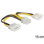 Delock napájecí kabel 8 Pin EPS > 2 x 4 Pin molex