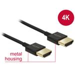 Delock Slim Premium HDMI 2.0 propojovací kabel, 1.5m 