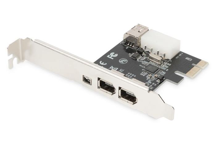 Digitus 3-portový FireWire řadič, IEEE 1394a, low profile, PCIe