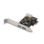 Digitus USB 3.0, 2-Port, PCI Express Add-On, 2 Ports A/F; 1x LP bracket, NEC uPD720200 chipset