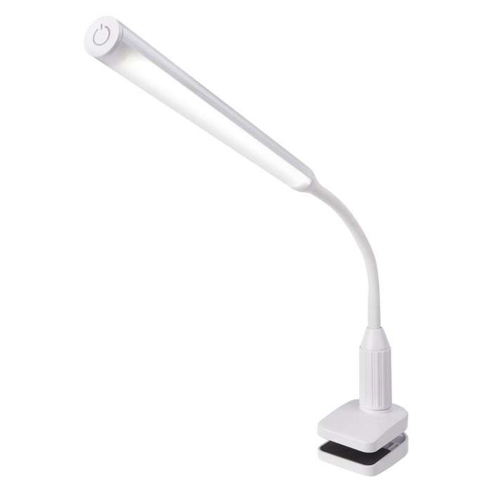 Emos LED stolní lampa Jasmine, 6W, 360 lm, stmívatelná, bílá