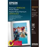 Epson Premium Semigloss Photo Paper, foto papír, pololesklý, bílý, Stylus Photo 880, 2100, A4, 251 g/m2, 20 ks, C13S041332, inkou