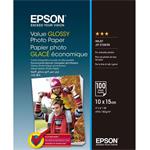 EPSON Value Glossy Photo Paper, 10x15cm, 183g, 100 listů