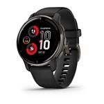 Garmin Venu 2 Plus, nerezová luneta Slate, pouzdro a silikonový řemínek Black