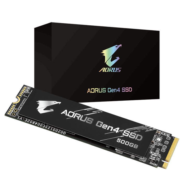 Gigabyte AORUS Gen4 SSD 500GB, M.2 2280 (PCIe 4.0), 5000R/2500W