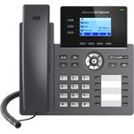 Grandstream GRP2604P SIP telefon, 2,48" LCD podsv. displej, 6 SIP účty,10BLF tl., 2x1Gbit porty, PoE