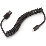 Griffin kroucený kabel USB -> Lightning, 1.2m, černý