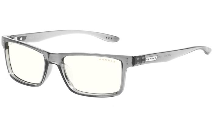 GUNNAR kancelářské dioptrické brýle VERTEX READER / obroučky v barvě GRAY CRYSTAL / čirá skla / dioptrie +1,0