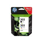 HP 303 Combo Pack černá + barevná