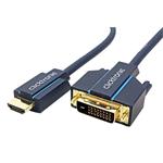 ClickTronic OFC DVI-HDMI kabel, DVI-D(M) - HDMI A(M), s ferity, 15m