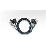 ATEN int.kabel pro KVM USB, DVI, audio,  1.8m pro CS1764