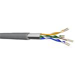 Kabel S/FTP kat. 5e, Eca, AWG24, šedý, LSOH, 500m, drát (UC300 HS24)