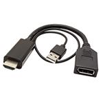 Konvertor HDMI -> DisplayPort, 4K@60Hz , HDMI(M) - DP(F)