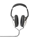Nedis HPWD1201BK - Kabelová Sluchátka přes uši, 6m kabel, ovládání hlasitosti