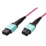 Optický propojovací kabel MPO(F) - MPO(F), přímý(A), 12 vláken, OM4, 15m